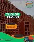 Venda De Tijolos 8 Furos 9x19x19- Direto Da Fábrica 