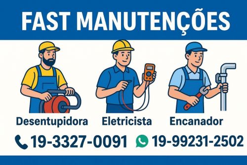 19-99231-2502 Desentupidora Eletricista Encanador no Alphaville em Campinas - Fast Manutenções 767704 19-99231-2502 Desentupidora Eletricista Encanador no Alphaville em Campinas - Fast Manutenções 767704