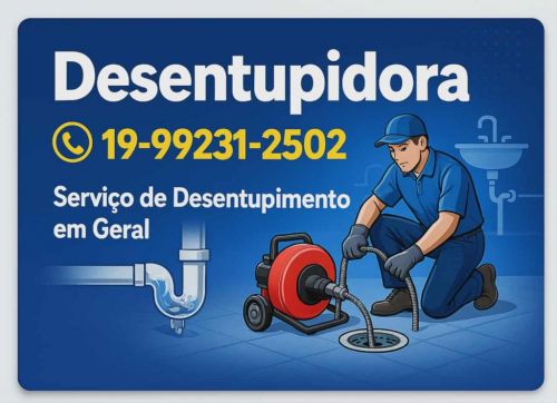 19-99231-2502 Desentupidora Eletricista Encanador no Nova Campinas em Campinas - Fast Manutenções. 761504