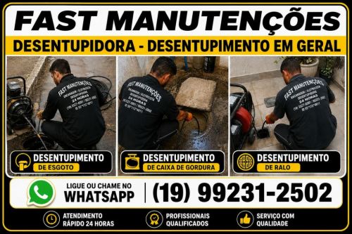 19-99231-2502 Desentupidora no Swiss Park em Campinas - Fast Manutenções desentupimento em geral. 786065 19-99231-2502 Desentupidora no Swiss Park em Campinas - Fast Manutenções desentupimento em geral. 786065