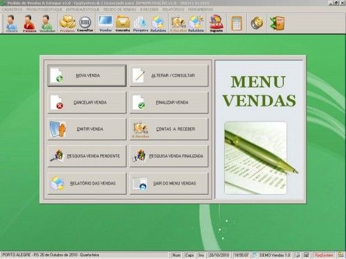 Programa para controlar vendas e estoque v1.0   FpqSystem 1904