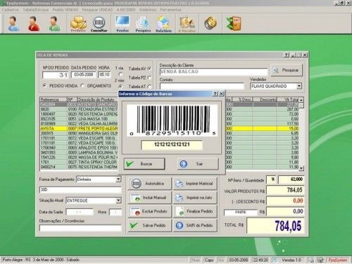 Programa para controlar vendas e estoque v1.0   FpqSystem 1905
