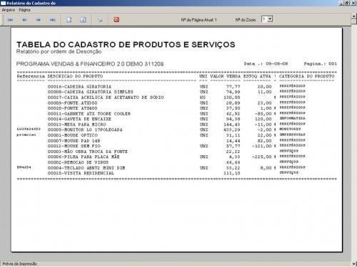 Programa para Controlar Vendas, Controlar Estoque e Financeiro v2.0 2529