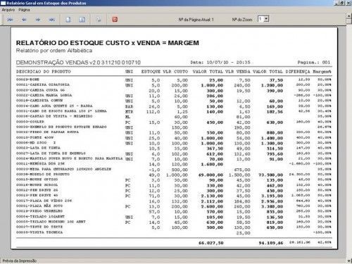 Programa para Controlar Vendas, Controlar Estoque e Financeiro v2.0 2538