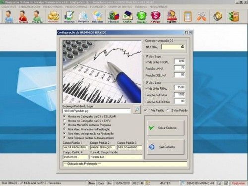 Programa Ordem de Serviço para Marmoraria + Vendas + Financeiro v4.8 2569