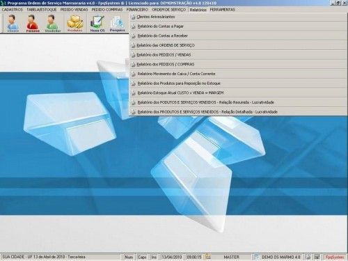 Programa Ordem de Serviço para Marmoraria + Vendas + Financeiro v4.8 2577