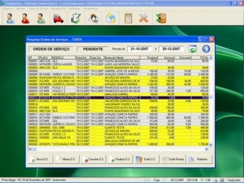 Programa para Oficina Mecanica Ordem de Serviço e Orçamentos v1.0 - Fpqsystem 2580