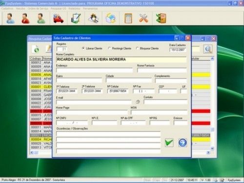 Programa para Oficina Mecanica Ordem de Serviço e Orçamentos v1.0 - Fpqsystem 2582