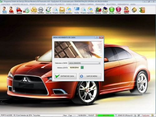 Programa para Oficina Mecânica para Veículos em Geral Vendas e Financeiro v4.0 - Fpqsystem 97785