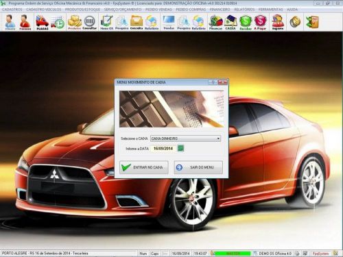 Programa para Oficina Mecânica para Veiculos em Geral, Vendas e Financeiro v4.0 FpqSystem 97785