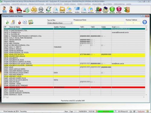 Programa para Oficina Mecânica para Veiculos em Geral, Vendas e Financeiro v4.0 FpqSystem 97786