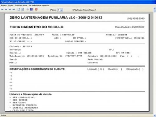 Software para Lanternagem Funilaria e Pintura com Vendas e Financeiro v2.0 - Fpqsystem 19031