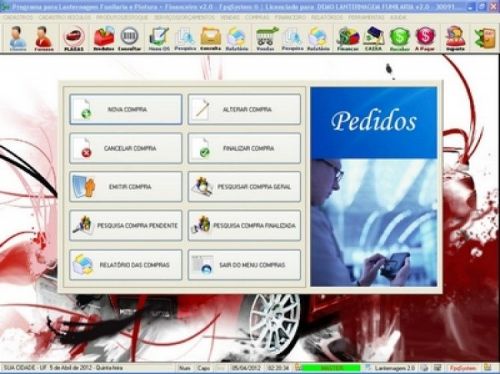 Software para Lanternagem, Funilaria e Pintura com Vendas e Financeiro v2.0 19037