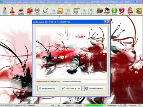 Software para Lanternagem, Funilaria e Pintura com Vendas e Financeiro v2.0 19039