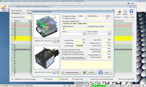 Programa Ordem de Serviço Assistência Técnica Vendas Estoque e Financeiro v5.0 Plus - Fpqsystem 58442