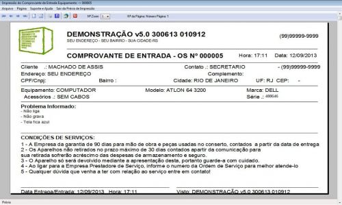 Programa Ordem de Serviço Assistência Técnica Vendas Estoque e Financeiro v5.0 Plus - Fpqsystem 58447