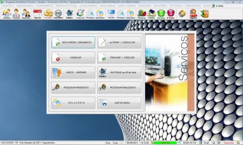 Programa Ordem de Serviço Assistencia Tecnica, Vendas, Estoque e Financeiro v5.0 Plus 58455