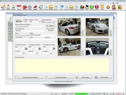 Programa para Oficina Mecânica com Check List + Vendas e Financeiro v5.0 92488