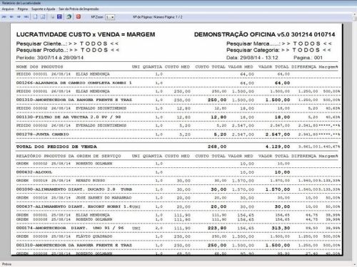 Programa para Oficina Mecânica com Check List  Vendas e Financeiro v5.0 - Fpqsystem 92500