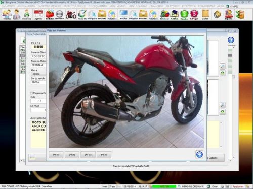 Programa para Oficina Mecânica MOTO com Check List + Vendas e Financeiro v5.1 PLUS 92511