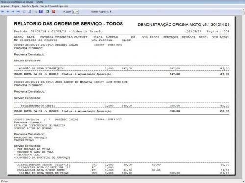 Programa para Oficina Mecânica Moto com Check List  Vendas e Financeiro v5.1 Plus - Fpqsystem 92519