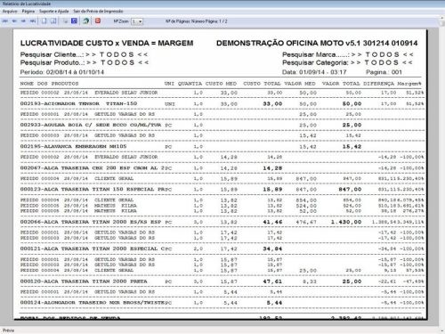 Programa para Oficina Mecânica MOTO com Check List + Vendas e Financeiro v5.1 PLUS 92520