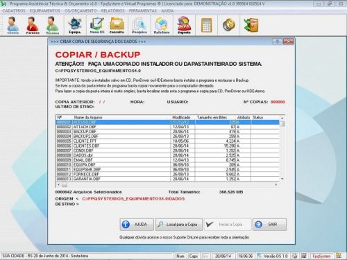 Programa Assistência Técnica Ordem de Serviço e Orçamento v1.0 - Fpqsystem 96363