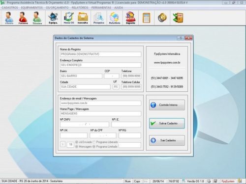 Programa Assistência Técnica Ordem de Serviço e Orçamento v1.0 - Fpqsystem 96366