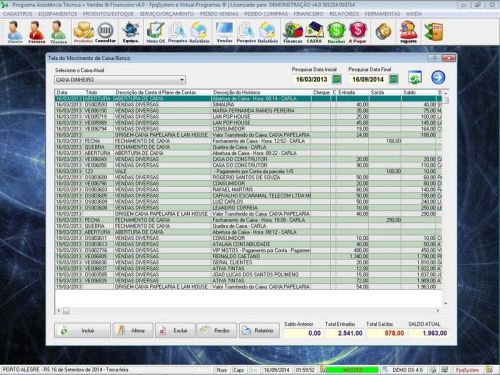 Programa Assistência Técnica, Ordem de Serviço, Orçamento e Financeiro v4.0 - Fpqsystem 96574