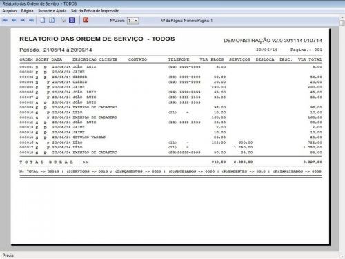 Programa Assistência Técnica Ordem de Serviço Orçamento e Produtos v2.0 - Fpqsystem 96609