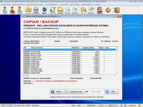 Programa Assistência Técnica, Ordem de Serviço, Orçamento e Produtos v2.0 - Fpqsystem 96618