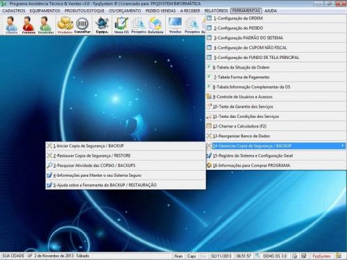 Programa para Assistência Técnica, Ordem de Serviço, Orçamento e Vendas v3.0 - Fpqsystem 96628