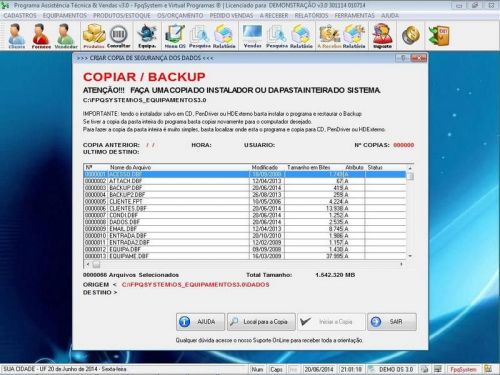 Programa para Assistência Técnica Ordem de Serviço Orçamento e Vendas v3.0 - Fpqsystem 96630
