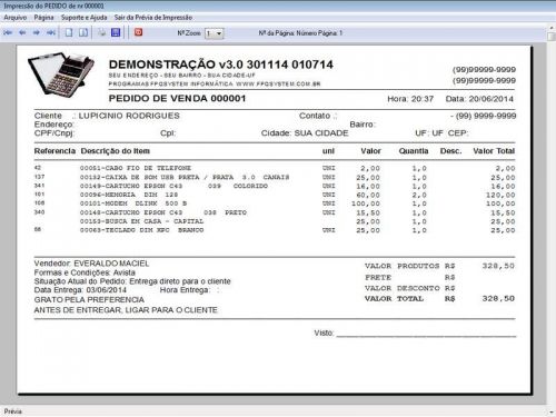 Programa para Assistência Técnica, Ordem de Serviço, Orçamento e Vendas v3.0 - Fpqsystem 96639