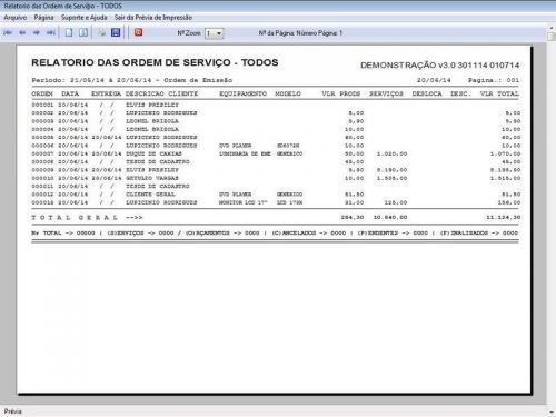 Programa para Assistência Técnica, Ordem de Serviço, Orçamento e Vendas v3.0 - Fpqsystem 96640