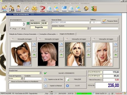 Programa Salão de Beleza e Estética com Agendamento e Vendas v2.0 - Fpqsystem 97589