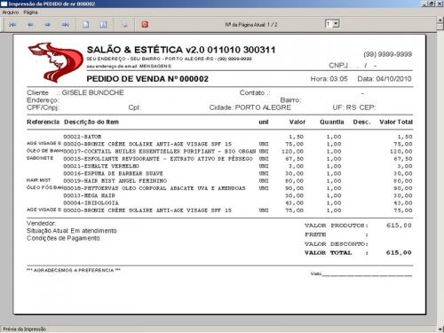 Programa Salão de Beleza e Estética com Agendamento e Vendas v2.0 - Fpqsystem 97596