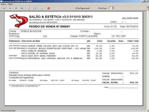 Programa para Salão de Beleza e Estética com Vendas e Financeiro v3.0 - Fpqsystem  Virtual Programas 97615