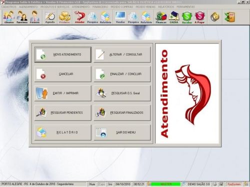 Programa para Salão de Beleza e Estética com Vendas e Financeiro v3.0 - Fpqsystem  Virtual Programas 97622