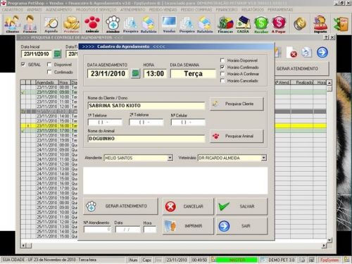 Programa para PetShop e Veterinária com Vendas, Serviços e Financeiro v3.0 - FpqSystem 97650