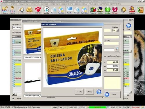 Programa para Petshop e Veterinária com Vendas Serviços e Financeiro v3.0 - Fpqsystem  Virtual Programas 97655