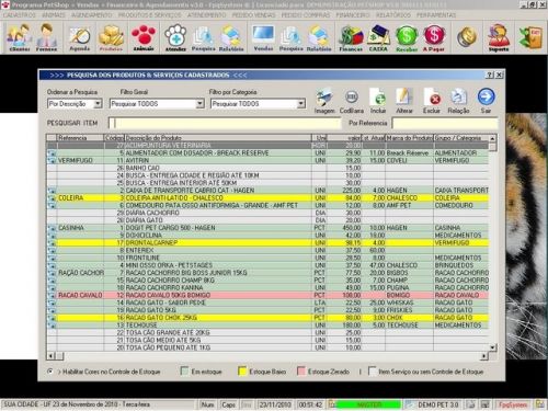 Programa para PetShop e Veterinária com Vendas, Serviços e Financeiro v3.0 - FpqSystem 97660