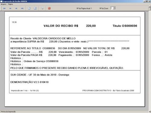 Programa Gráfica Rápida com Cadastro de Clientes e Serviços v2.5 - Fpqsystem 97750
