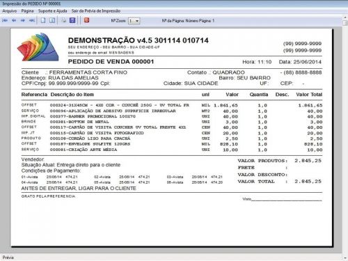 Programa Gráfica Rápida com Cadastro de Clientes, Serviços e Financeiro v4.5 - FpqSystem 97763