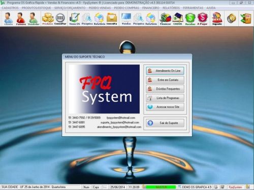 Programa Gráfica Rápida com Cadastro de Clientes Serviços e Financeiro v4.5 - Fpqsystem 97774