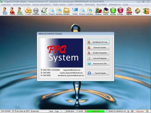 Programa Gráfica Rápida com Cadastro de Clientes, Serviços e Financeiro v4.5 - FpqSystem 97774