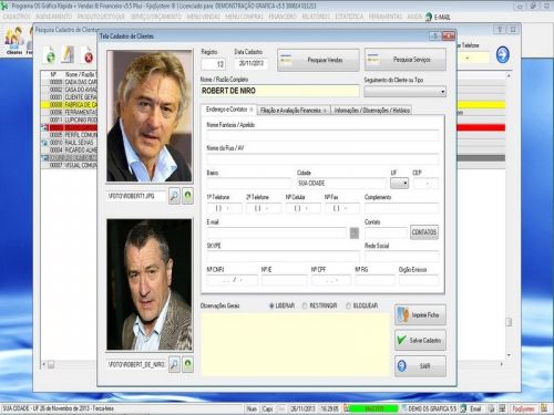 Programa Gráfica Rápida com Cadastro de Clientes, Serviços e Financeiro v5.5 PLUS - FpqSystem 97802
