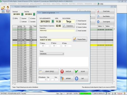 Programa Gráfica Rápida com Cadastro de Clientes, Serviços e Financeiro v5.5 PLUS - FpqSystem 97806