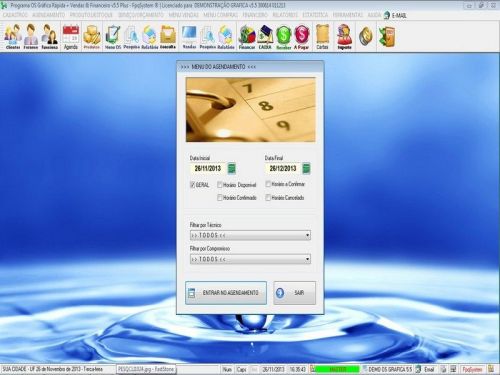 Programa Gráfica Rápida com Cadastro de Clientes, Serviços e Financeiro v5.5 PLUS - FpqSystem 97812