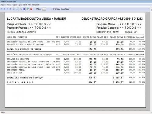 Programa Gráfica Rápida com Cadastro de Clientes, Serviços e Financeiro v5.5 PLUS - FpqSystem 97813